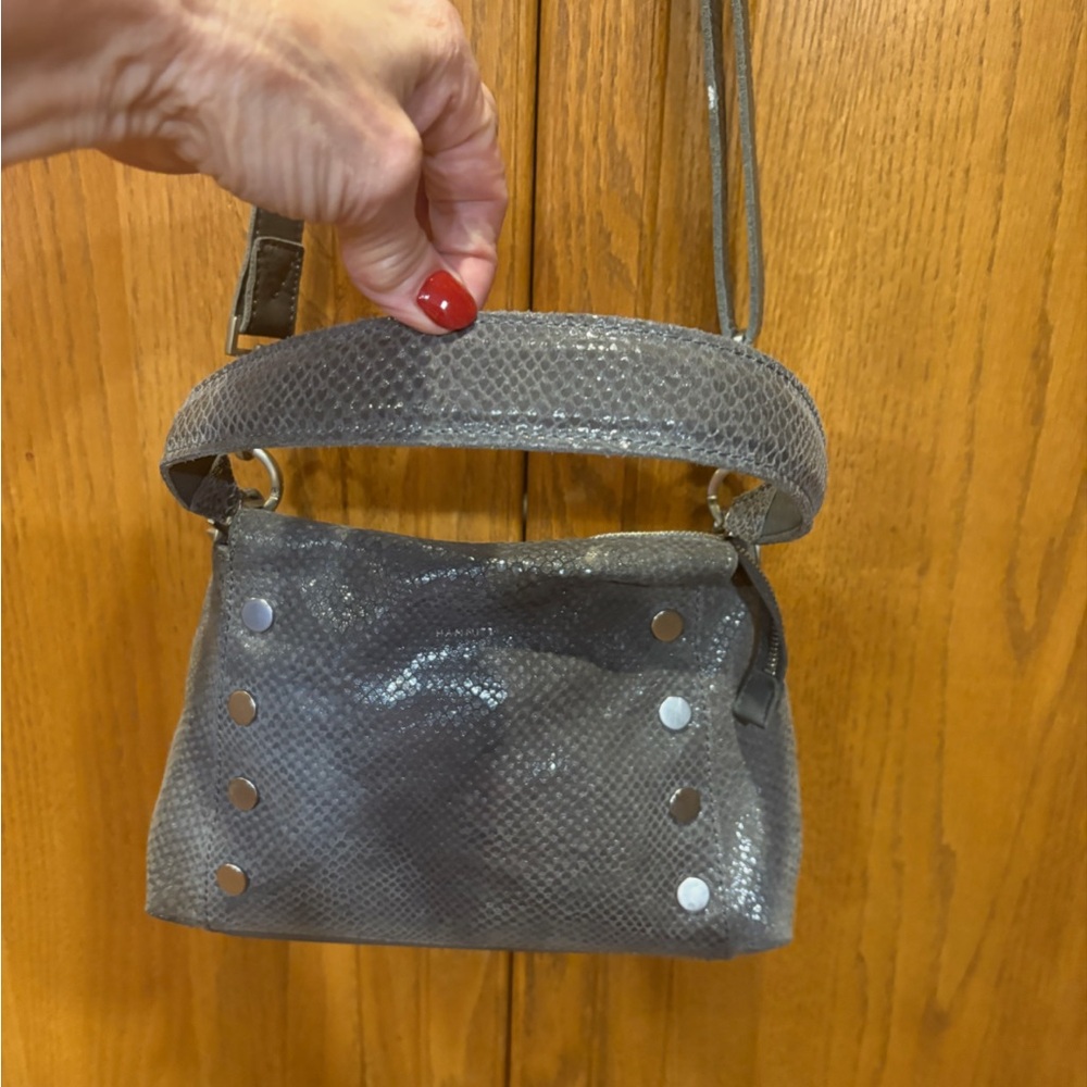 Hammitt Gray Crossbody Bag with Silver Accents - Picture 3 of 6